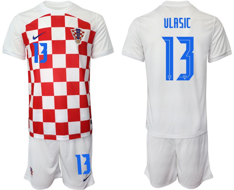 Cheap Men 2022 World Cup National Team Croatia home white 13 Soccer Jersey